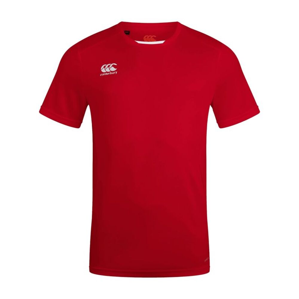 Canterbury Mens Club Dry Vapodri T-Shirt / Flag Red